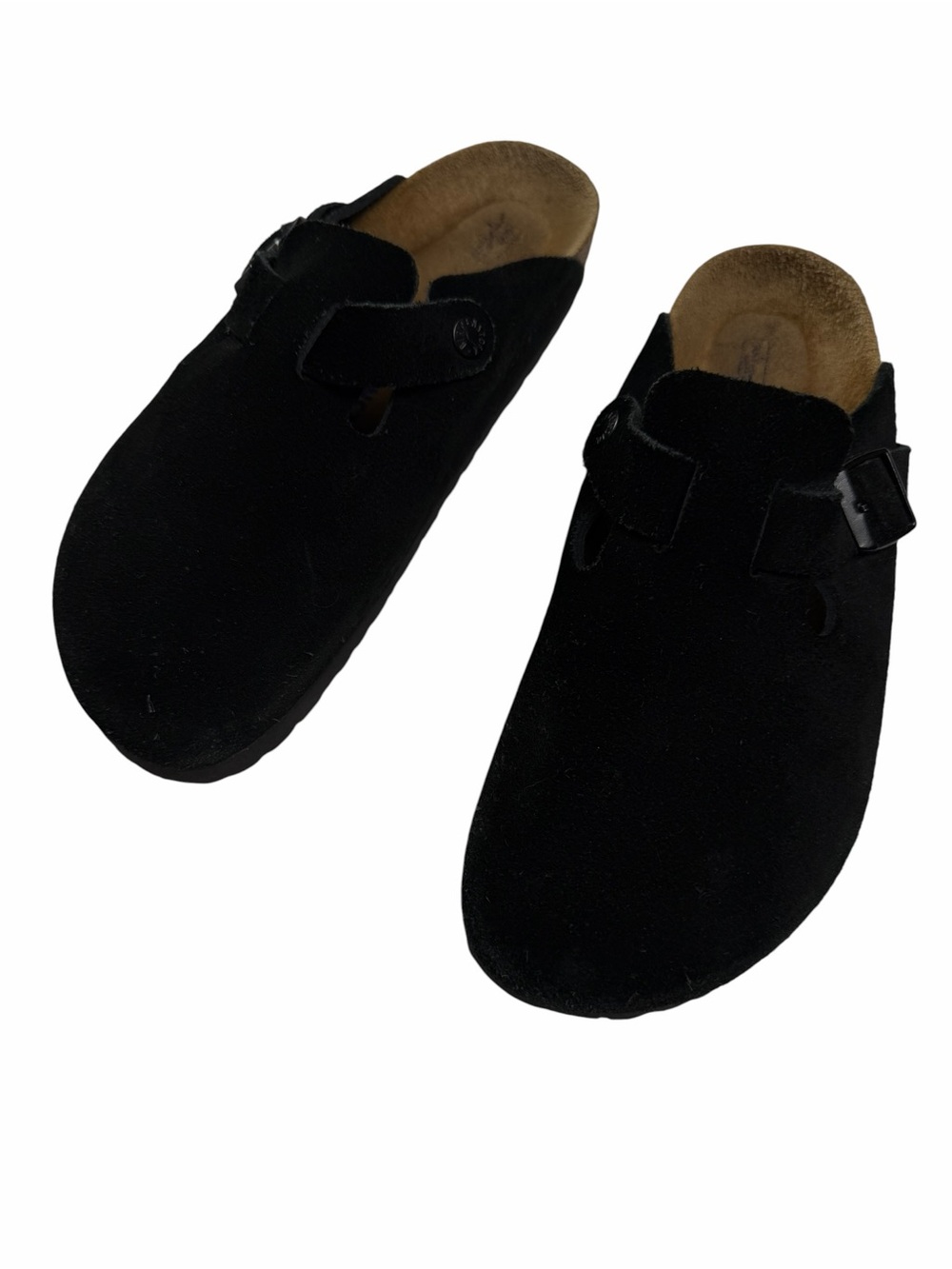 Birkenstock black suede Clog shoes size 40 women’s 9 men’s 7